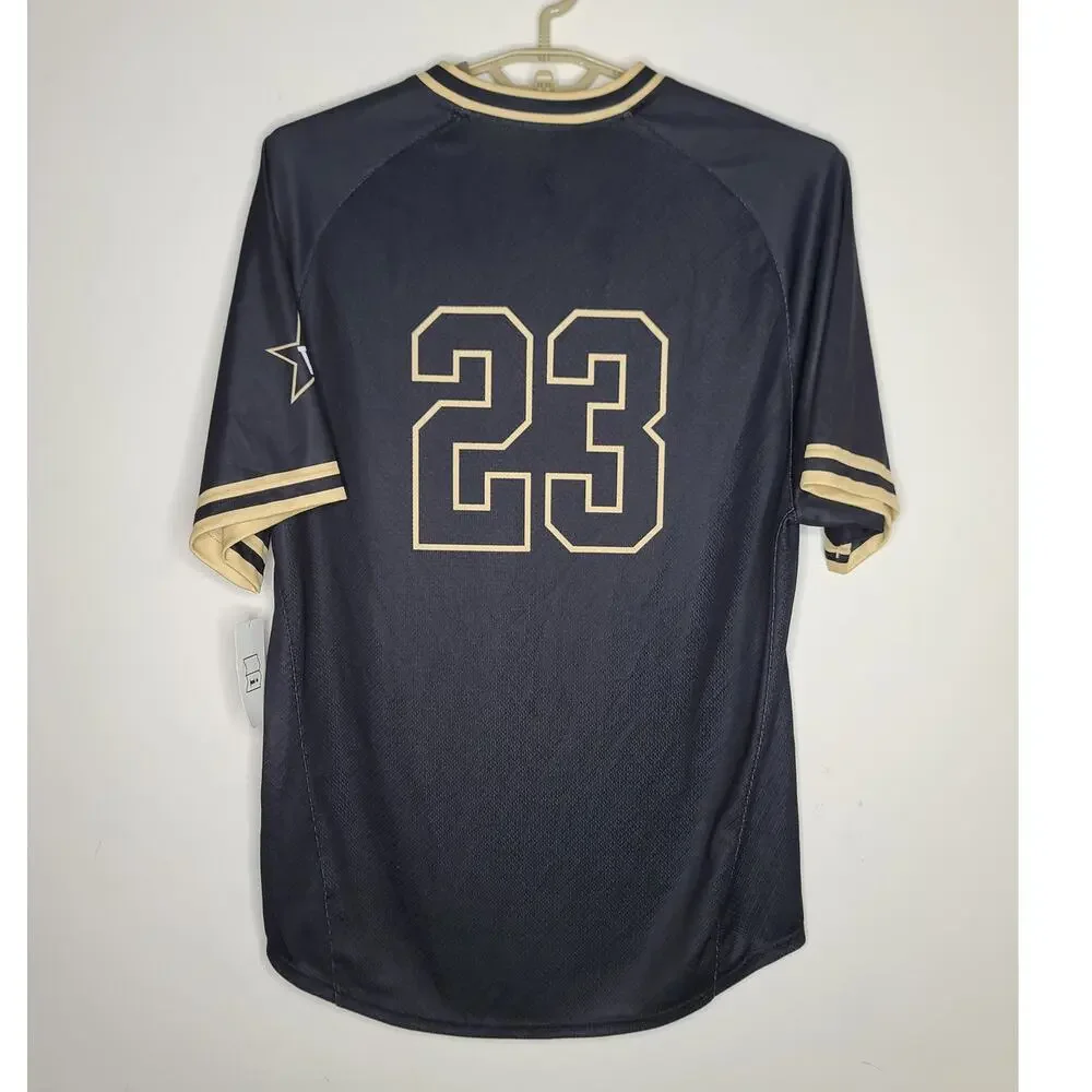 NWT Nike Vanderbilt Commodores v-neck short sleeve baseball jersey #23 -  large